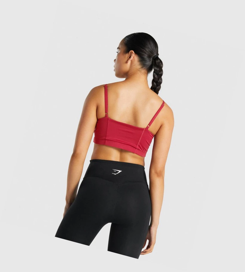 Gymshark Koulutus Bandeau Naisten Urheiluliivit Viininpunainen | QMAVGT291