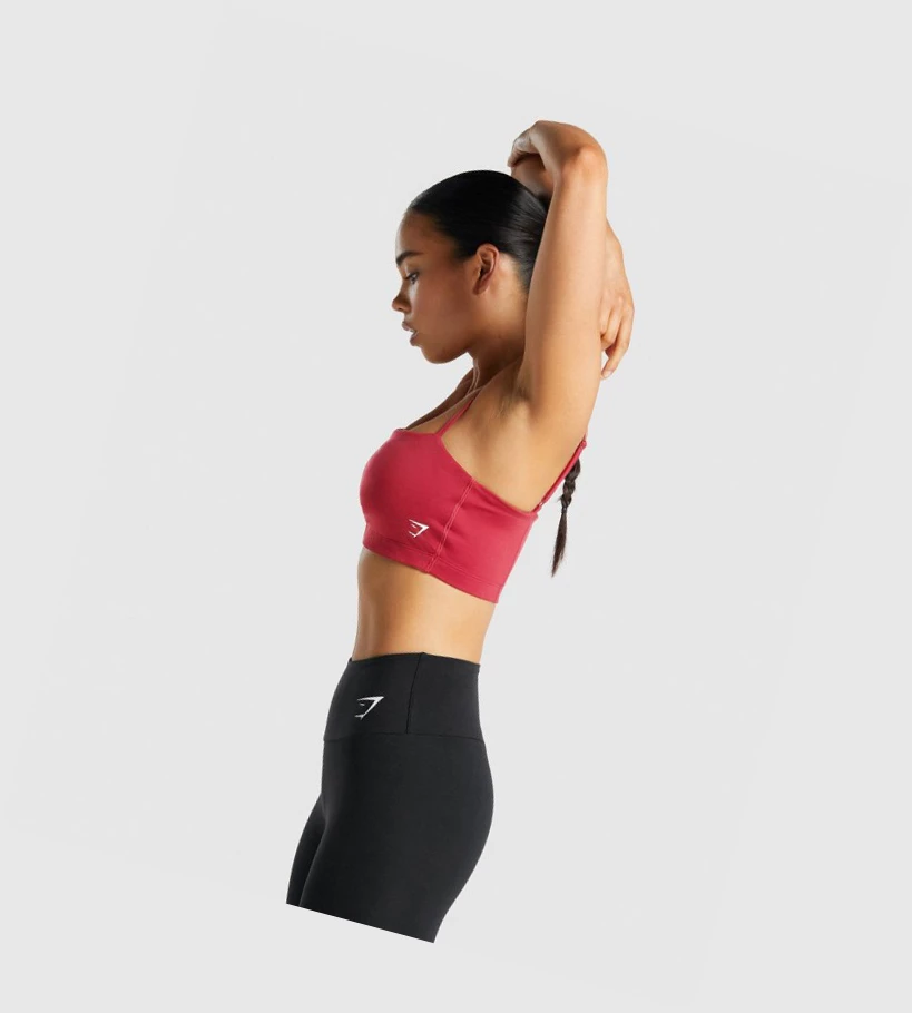 Gymshark Koulutus Bandeau Naisten Urheiluliivit Viininpunainen | QMAVGT291