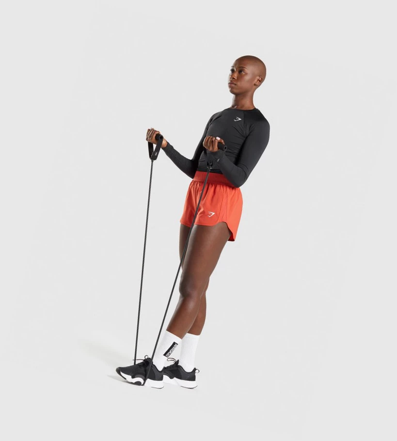 Gymshark Koulutus Baselayer Top Naisten T Paidat Mustat | UCLQNB746
