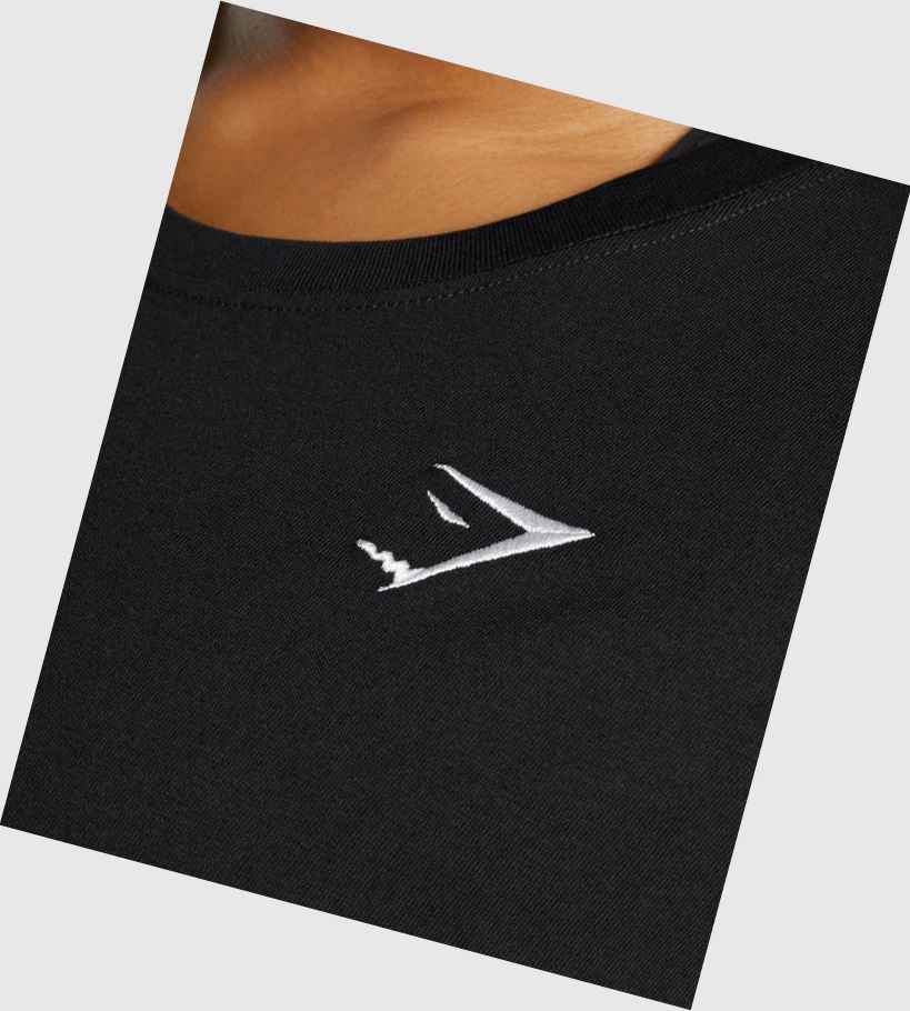 Gymshark Koulutus Basic Naisten T Paidat Mustat | HERUKC745
