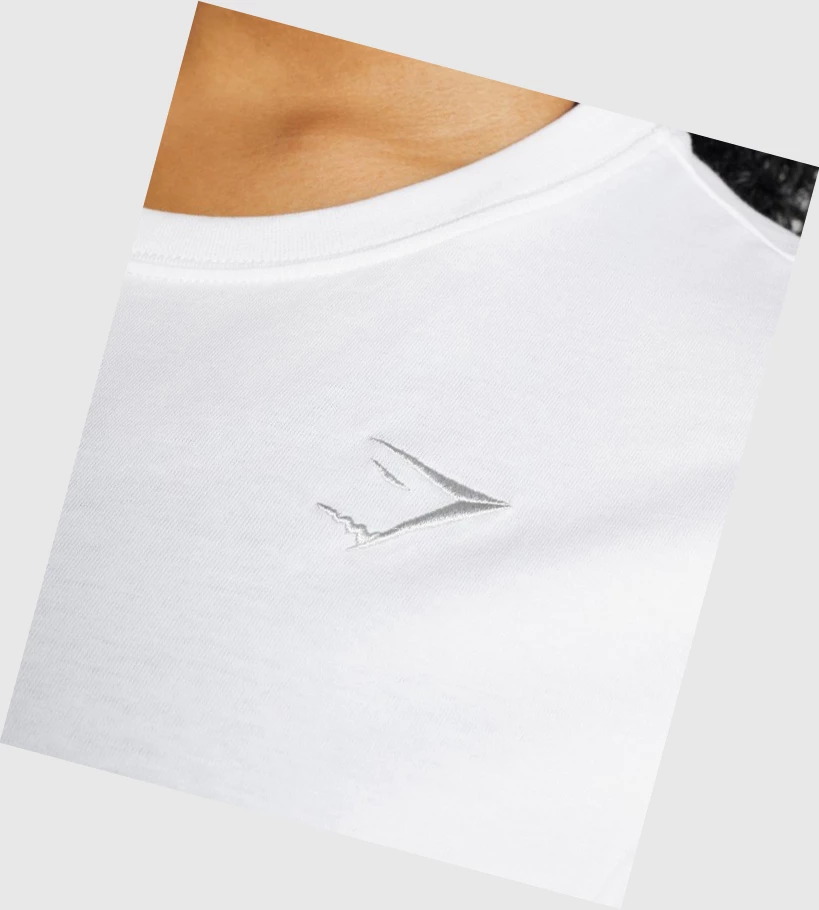 Gymshark Koulutus Basic Naisten T Paidat Valkoinen | YMGVBO941