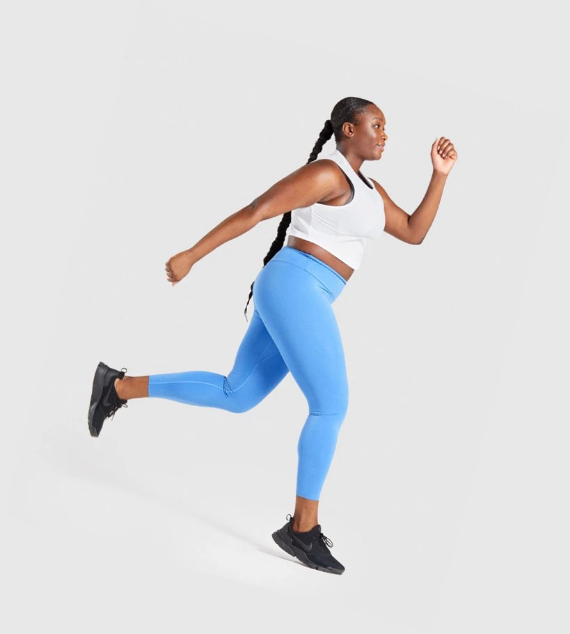Gymshark Koulutus Crop Naisten Hihaton Paita Valkoinen | ZOIPUR041