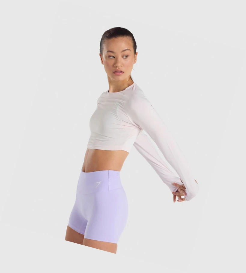 Gymshark Koulutus Crop Top Naisten Puserot Kerma | KHPNJE284