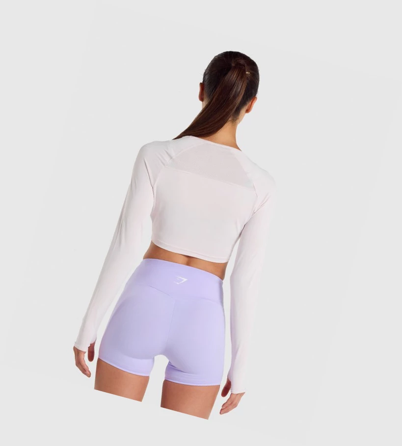 Gymshark Koulutus Crop Top Naisten Puserot Kerma | KHPNJE284
