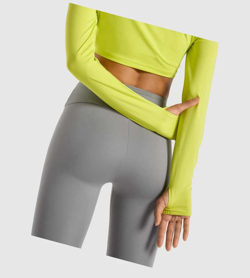 Gymshark Koulutus Crop Top Naisten T Paidat Keltainen | MZVIRC752