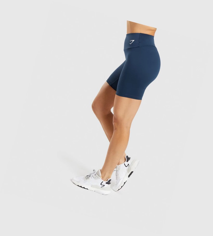 Gymshark Koulutus Cycling Naisten Shortsit Laivastonsininen | CZPXYJ957