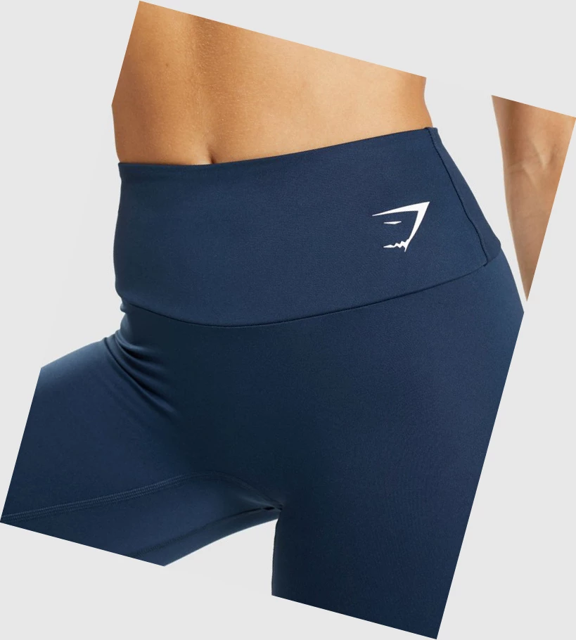 Gymshark Koulutus Cycling Naisten Shortsit Laivastonsininen | CZPXYJ957