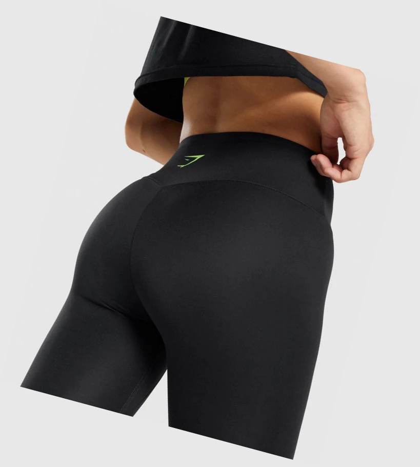 Gymshark Koulutus Graafinen High Waisted Naisten Leggingsit Mustat | VINHDG786
