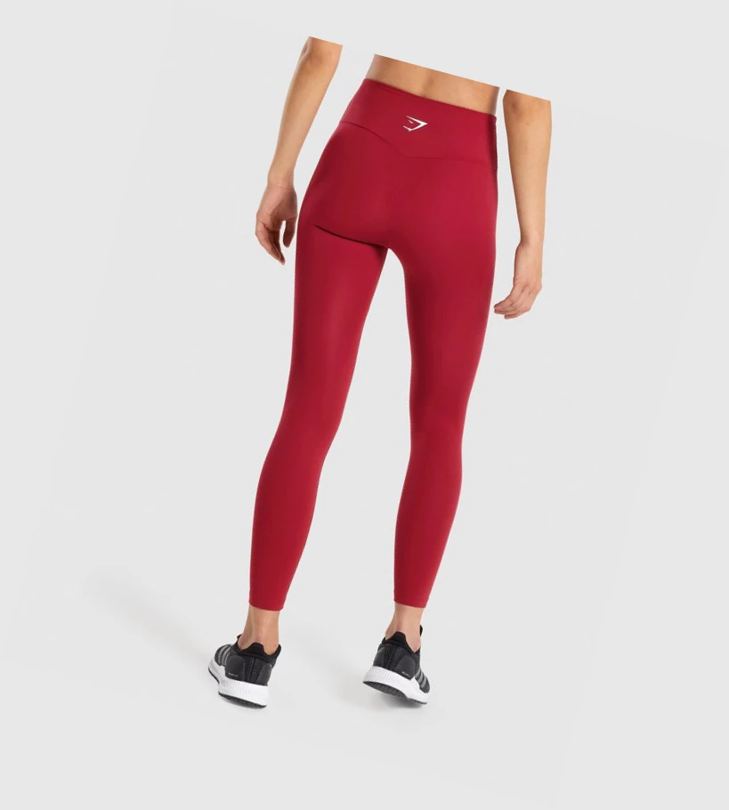 Gymshark Koulutus High Waisted Naisten Leggingsit Viininpunainen | PYLDHK216