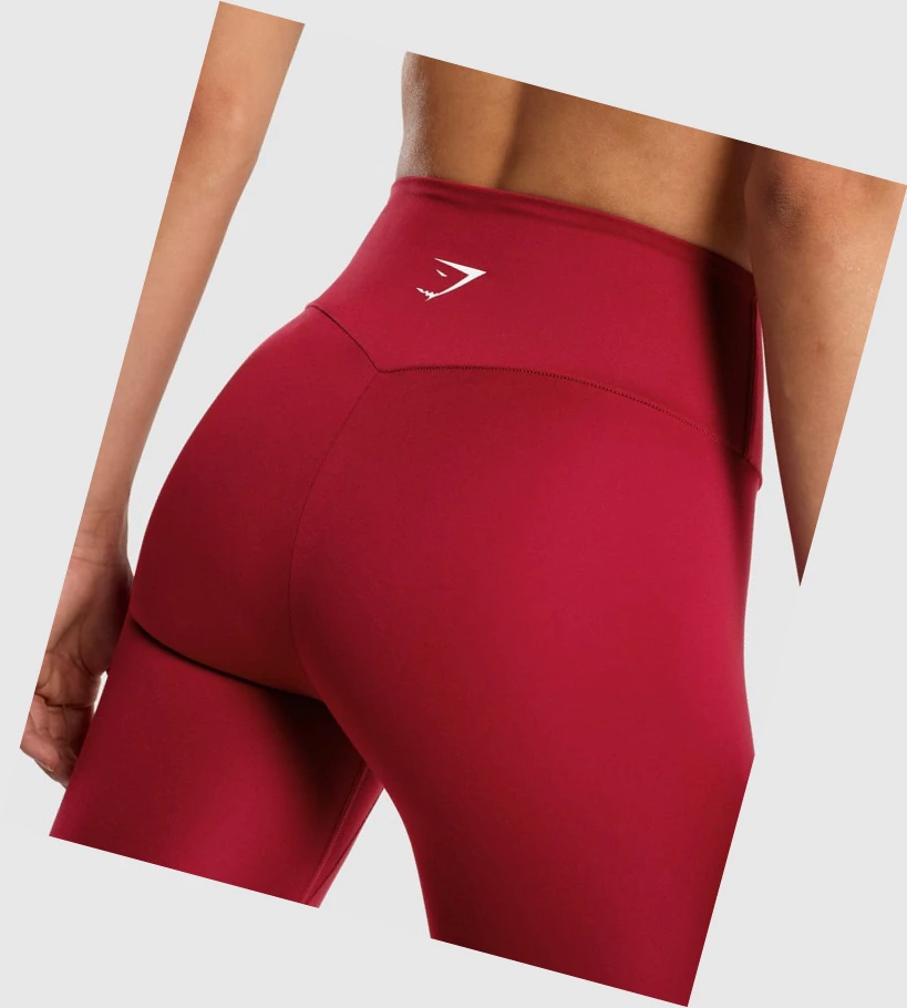Gymshark Koulutus High Waisted Naisten Leggingsit Viininpunainen | PYLDHK216