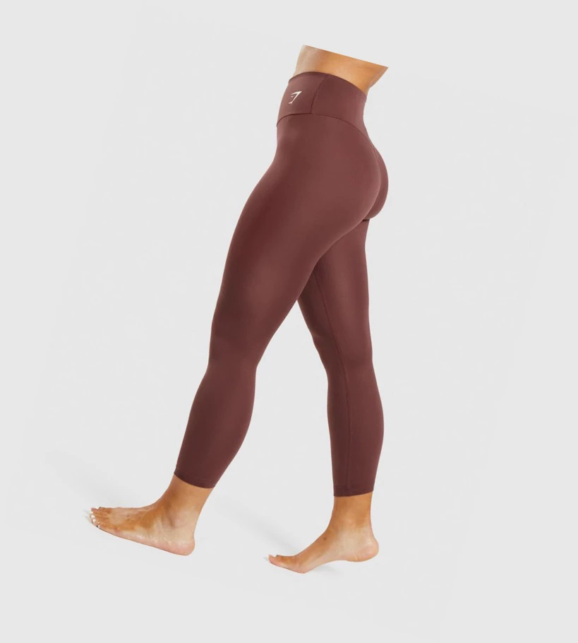 Gymshark Koulutus High Waisted Naisten Leggingsit Pinkki Ruskea | TUEXMR019