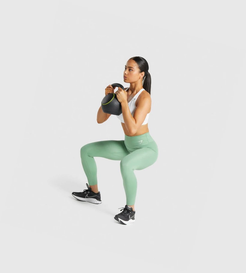Gymshark Koulutus High Waisted Naisten Leggingsit Vihreä | XTVILG270