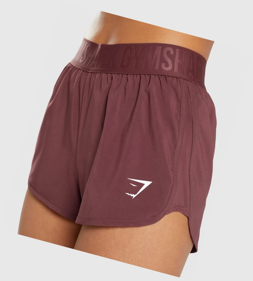 Gymshark Koulutus Loose Fit Naisten Shortsit Pinkki Ruskea | BLGZHM640