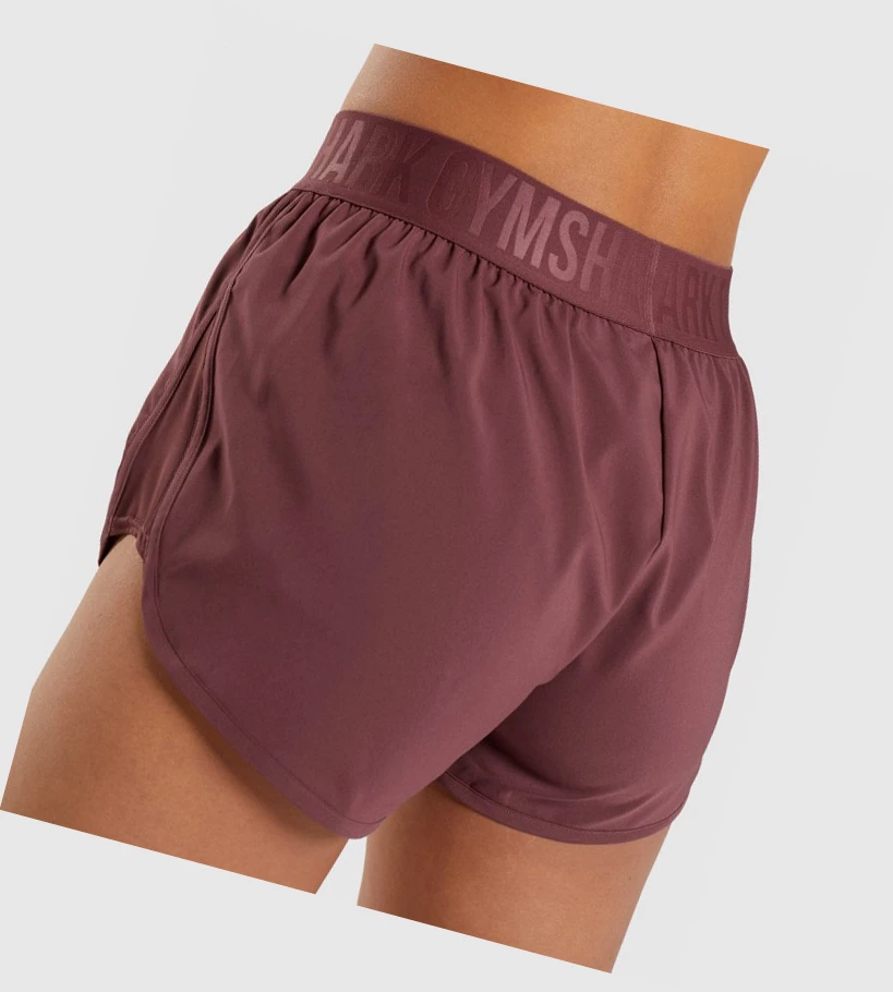 Gymshark Koulutus Loose Fit Naisten Shortsit Pinkki Ruskea | BLGZHM640