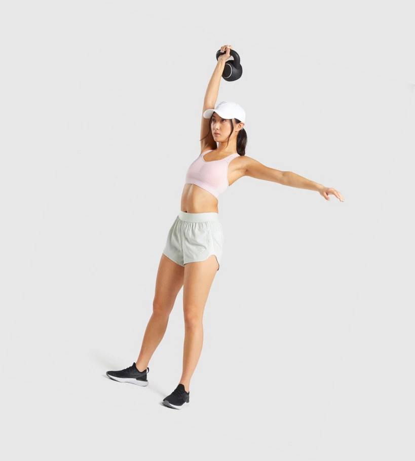 Gymshark Koulutus Loose Fit Naisten Shortsit Vaaleanvihreä | EBYHFJ052