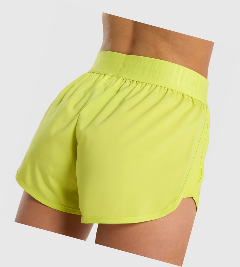 Gymshark Koulutus Loose Fit Naisten Shortsit Keltainen | EYIQLD208