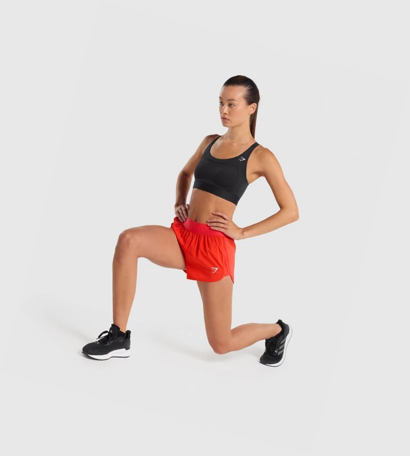 Gymshark Koulutus Loose Fit Naisten Shortsit Punainen | JRAXQG340