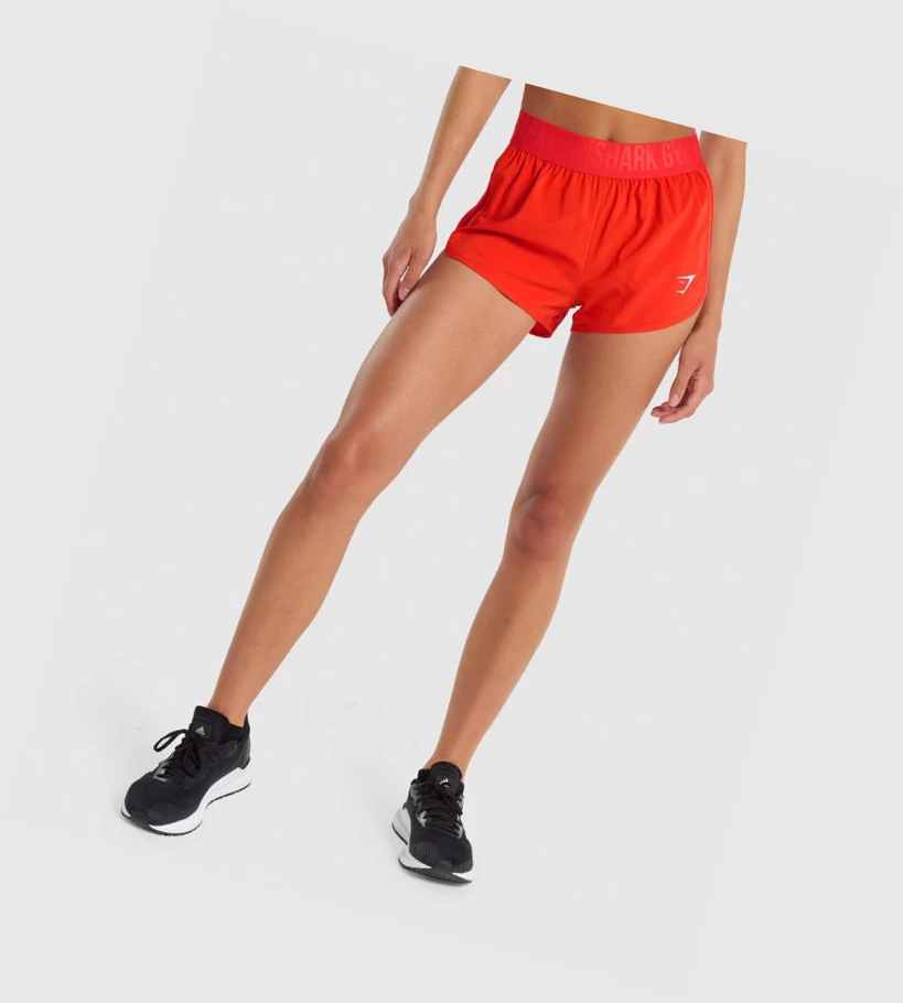 Gymshark Koulutus Loose Fit Naisten Shortsit Punainen | JRAXQG340
