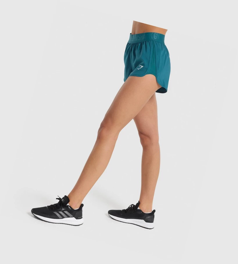 Gymshark Koulutus Loose Fit Naisten Shortsit Turkoosi | LVBWET834