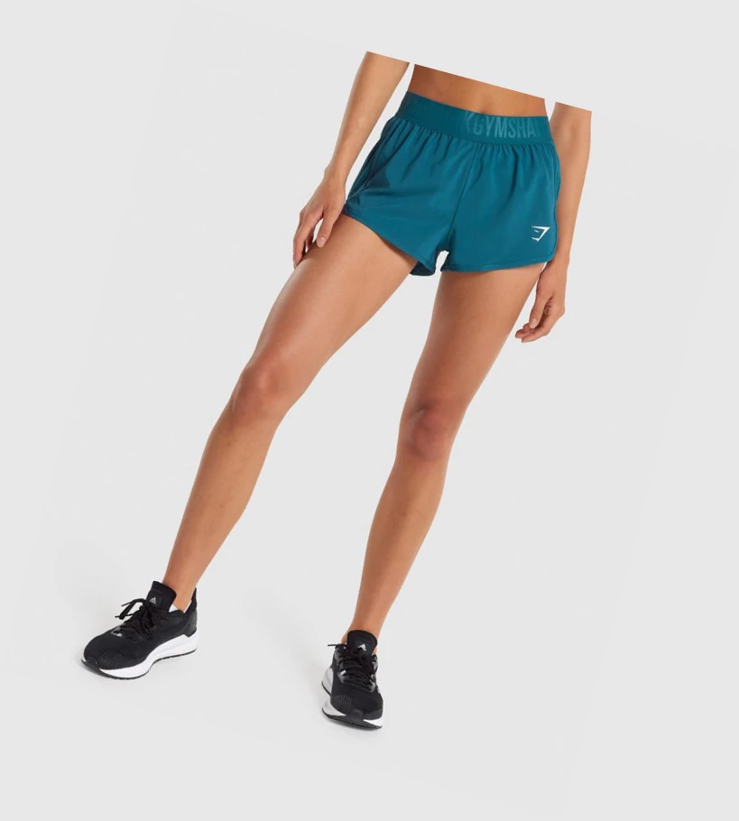 Gymshark Koulutus Loose Fit Naisten Shortsit Turkoosi | LVBWET834