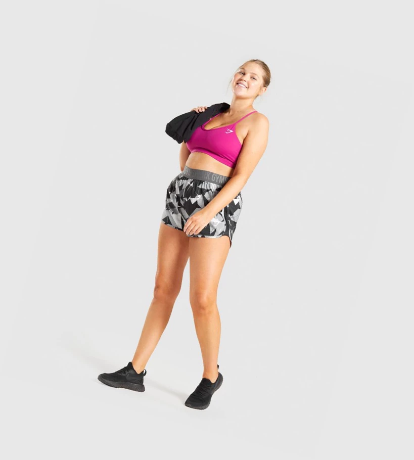 Gymshark Koulutus Loose Fit Naisten Shortsit Mustat | QBTDOJ264