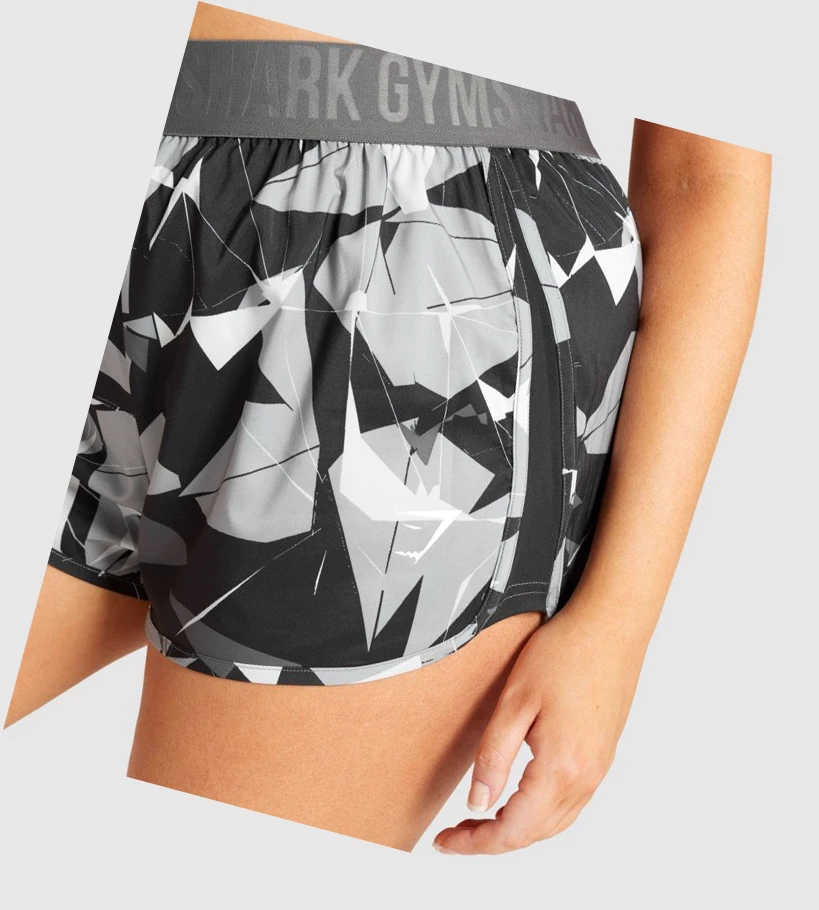 Gymshark Koulutus Loose Fit Naisten Shortsit Mustat | QBTDOJ264
