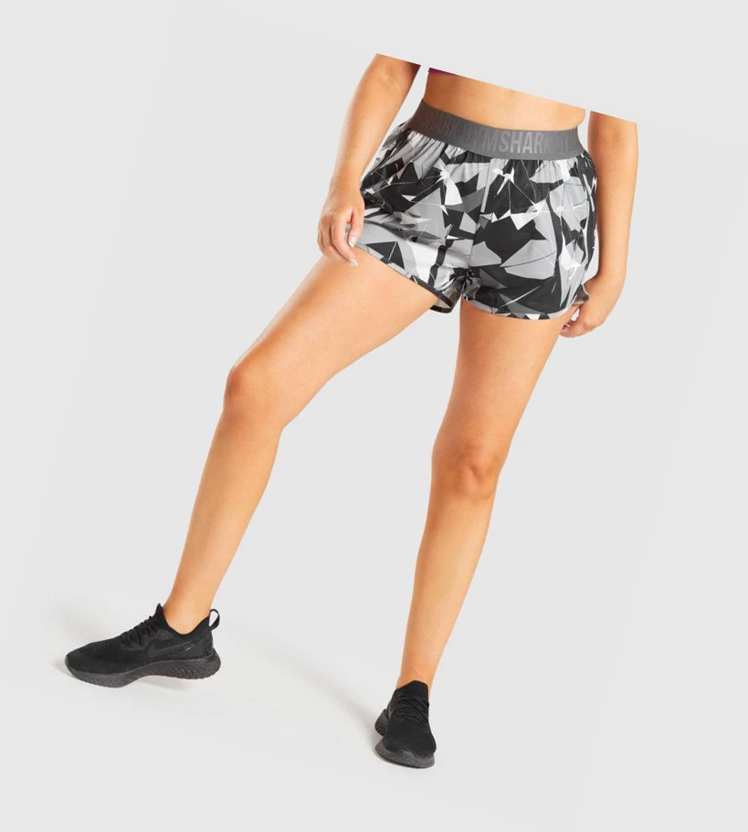 Gymshark Koulutus Loose Fit Naisten Shortsit Mustat | QBTDOJ264