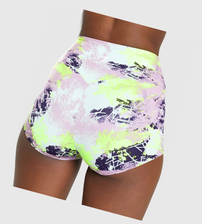 Gymshark Koulutus Lyhyt Length Naisten Shortsit Camo | QBEKXW702