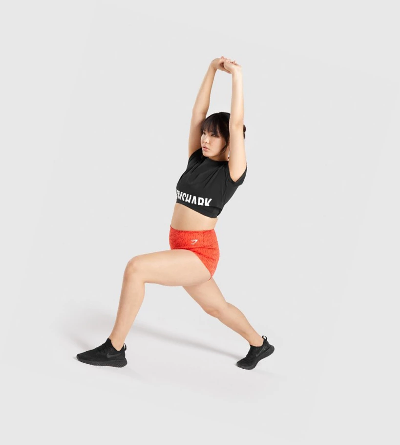 Gymshark Koulutus Lyhyt Length Naisten Shortsit Oranssi | RMACJI657