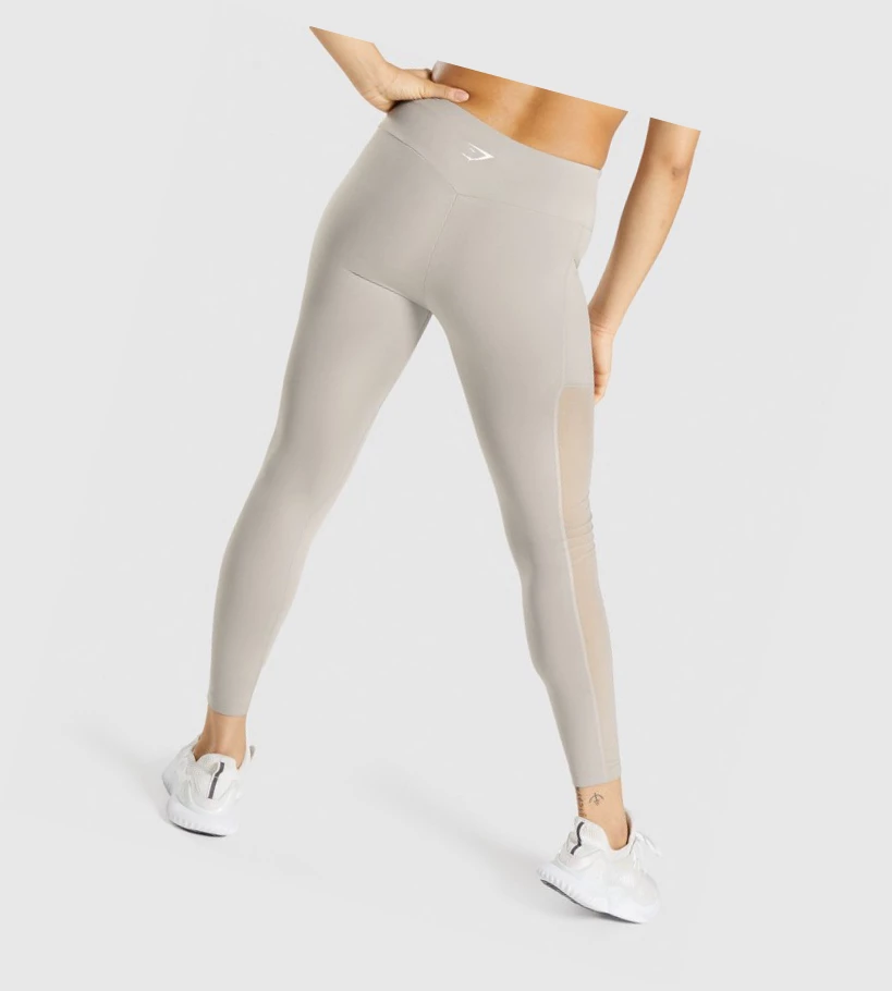 Gymshark Koulutus Mesh Pocket High Waisted Naisten Leggingsit Harmaat | VPNKGX092