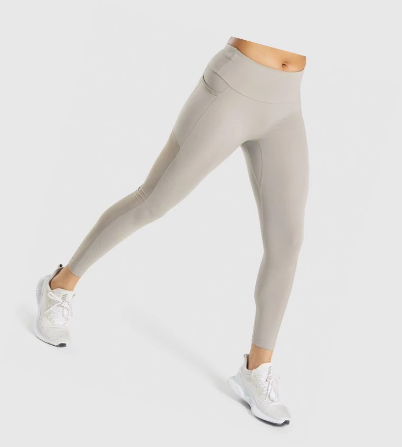 Gymshark Koulutus Mesh Pocket High Waisted Naisten Leggingsit Harmaat | VPNKGX092