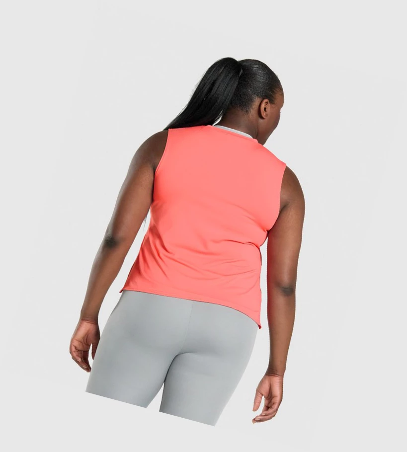 Gymshark Koulutus Midi Naisten Hihaton Paita Pinkki | JNQMYC691