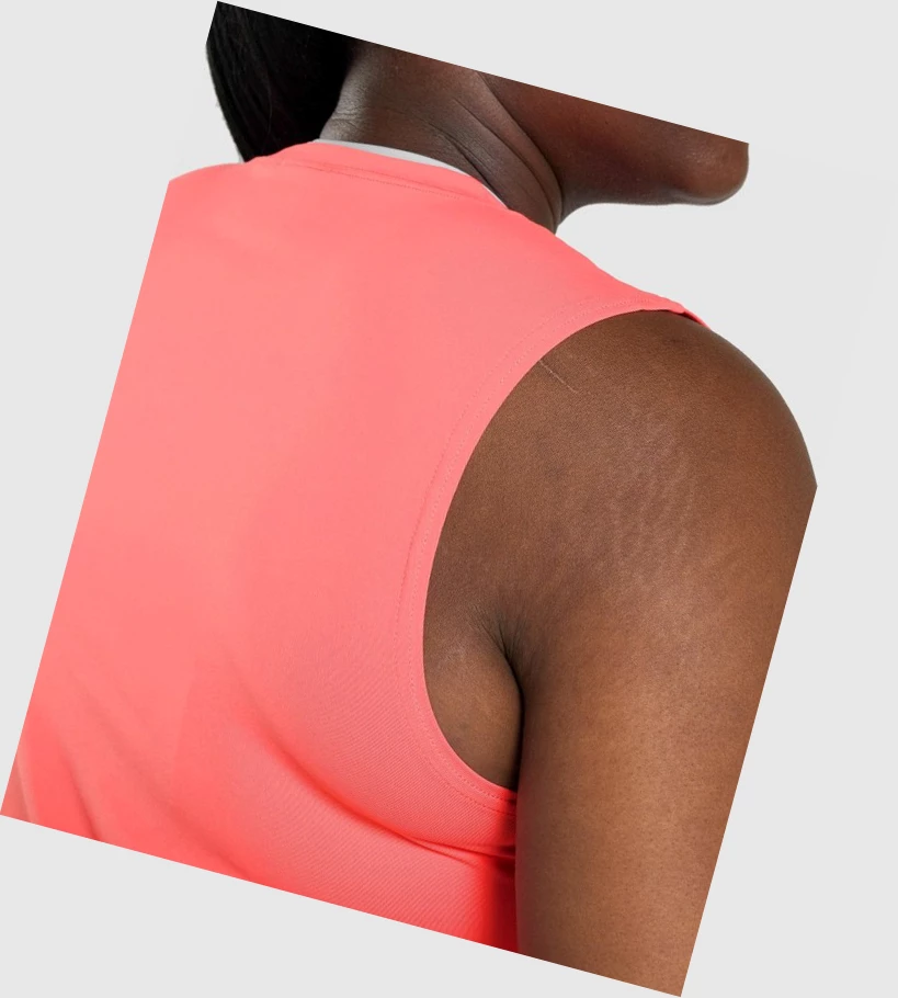 Gymshark Koulutus Midi Naisten Hihaton Paita Pinkki | JNQMYC691