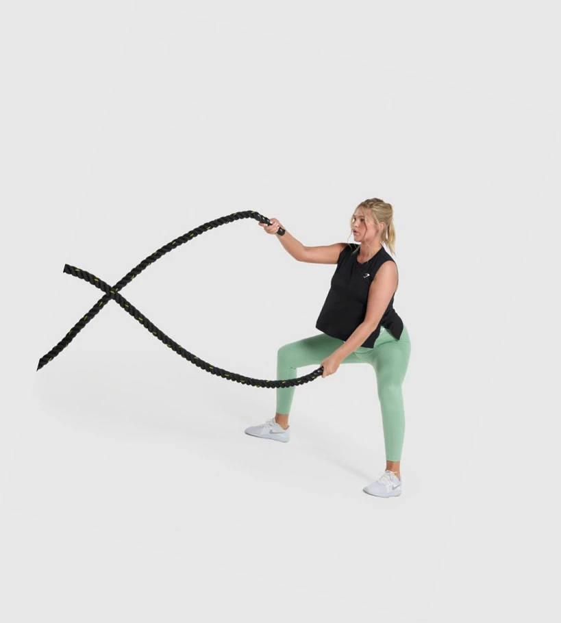Gymshark Koulutus Midi Naisten Hihaton Paita Mustat | ZWCFDG682