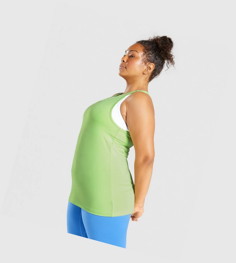Gymshark Koulutus Naisten Hihaton Paita Vihreä | EJXPDV748