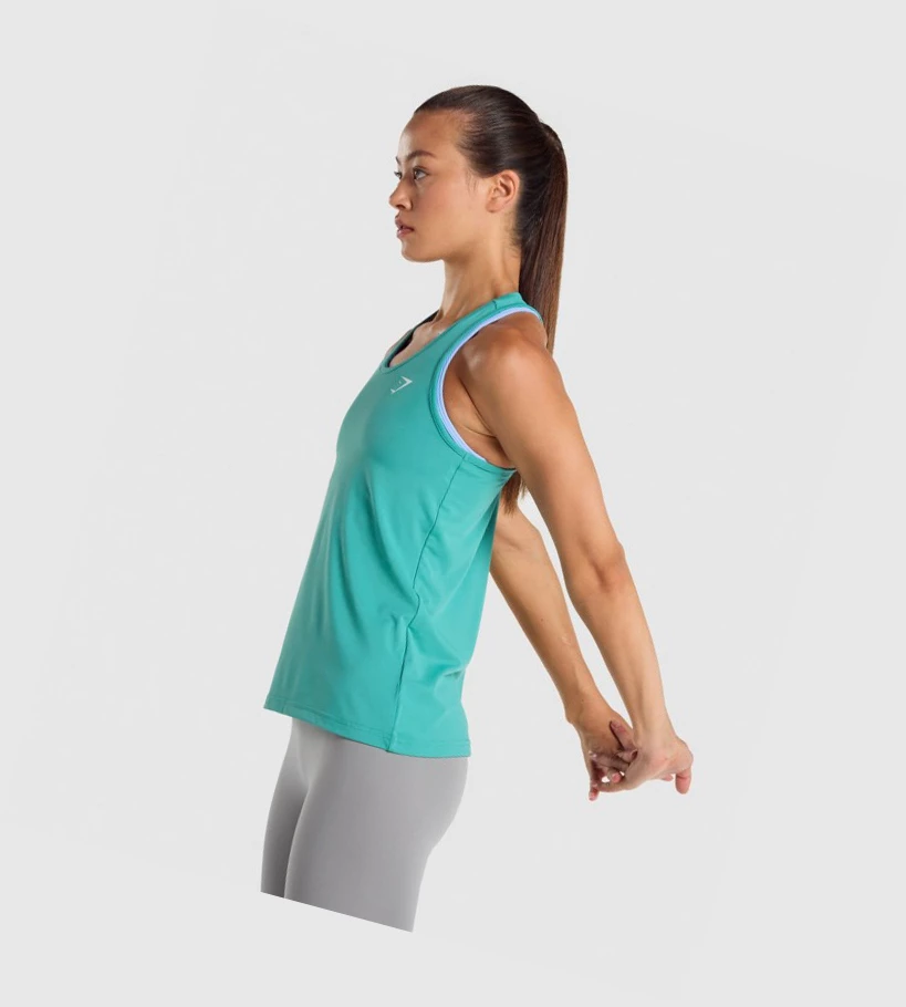 Gymshark Koulutus Naisten Hihaton Paita Turkoosi | TQDLNH796