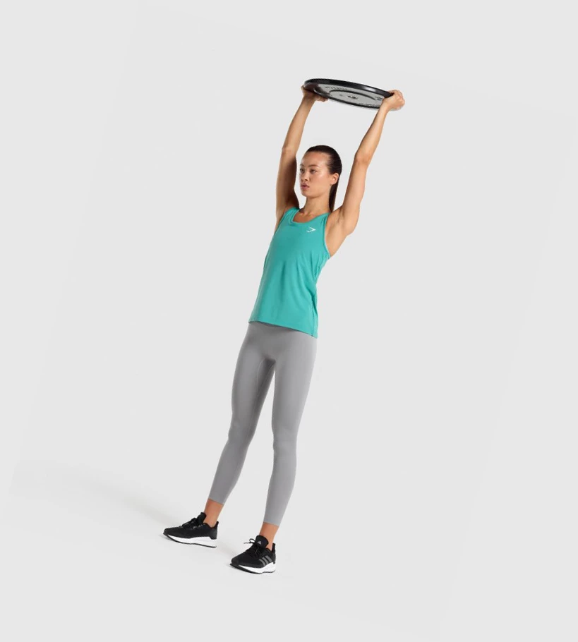 Gymshark Koulutus Naisten Hihaton Paita Turkoosi | TQDLNH796