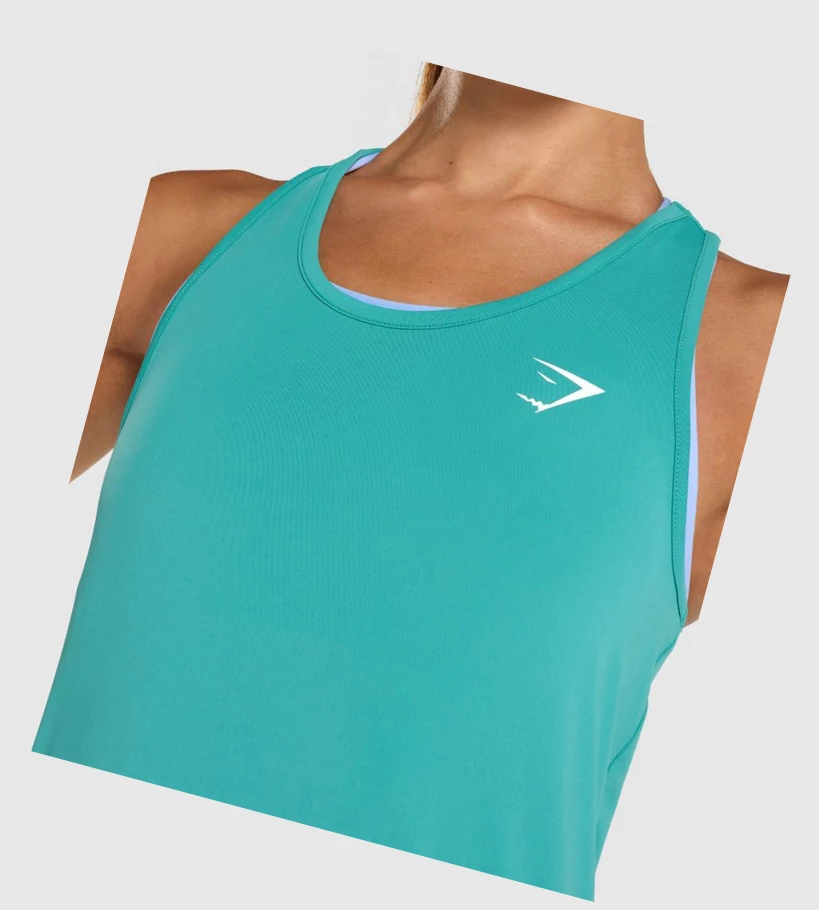 Gymshark Koulutus Naisten Hihaton Paita Turkoosi | TQDLNH796