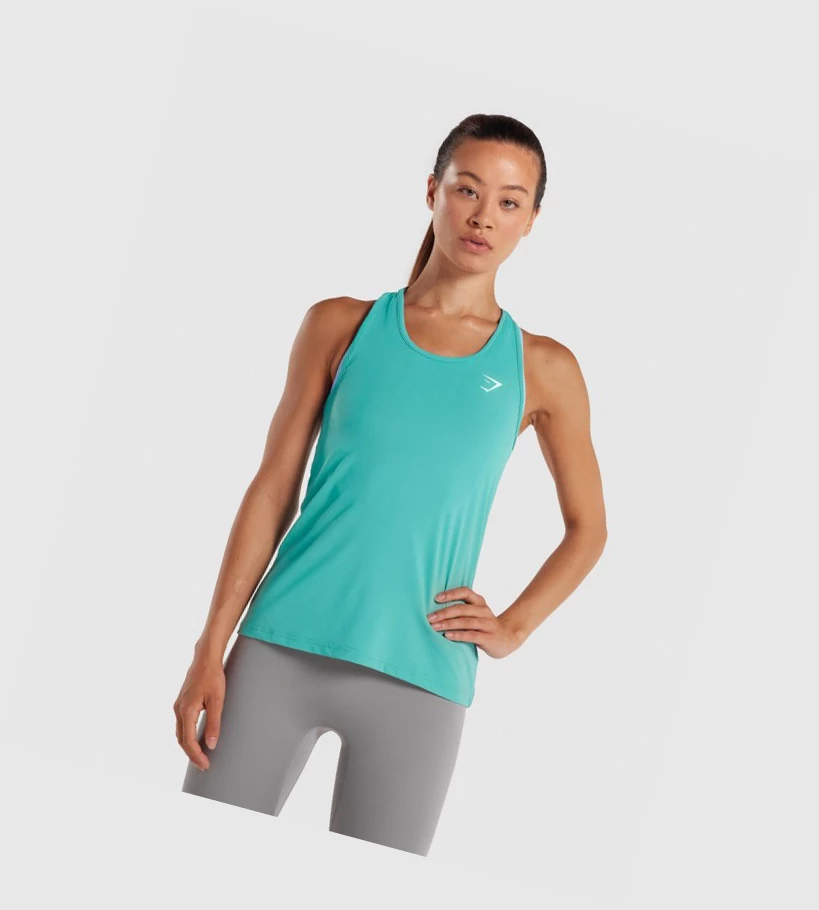 Gymshark Koulutus Naisten Hihaton Paita Turkoosi | TQDLNH796