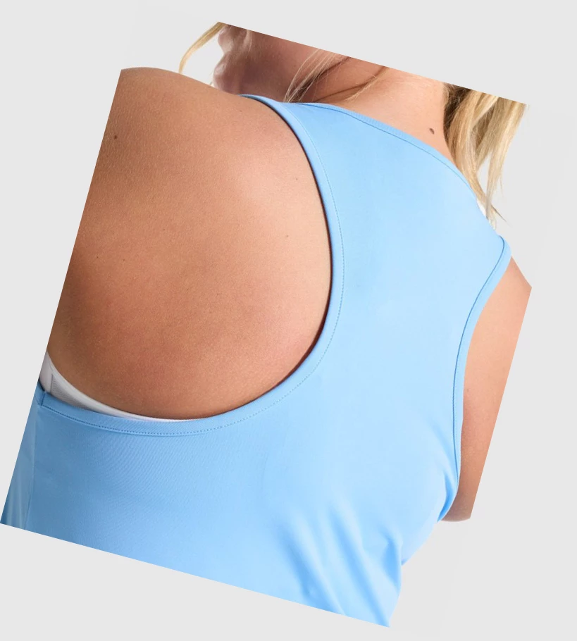 Gymshark Koulutus Naisten Hihaton Paita Vaaleansininen | WDPRHG296