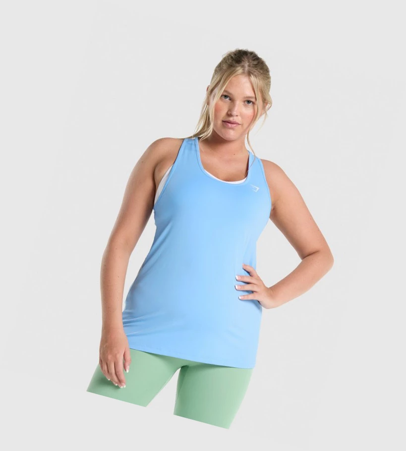 Gymshark Koulutus Naisten Hihaton Paita Vaaleansininen | WDPRHG296