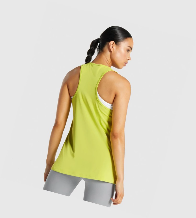 Gymshark Koulutus Naisten Hihaton Paita Keltainen | YDVRZG504