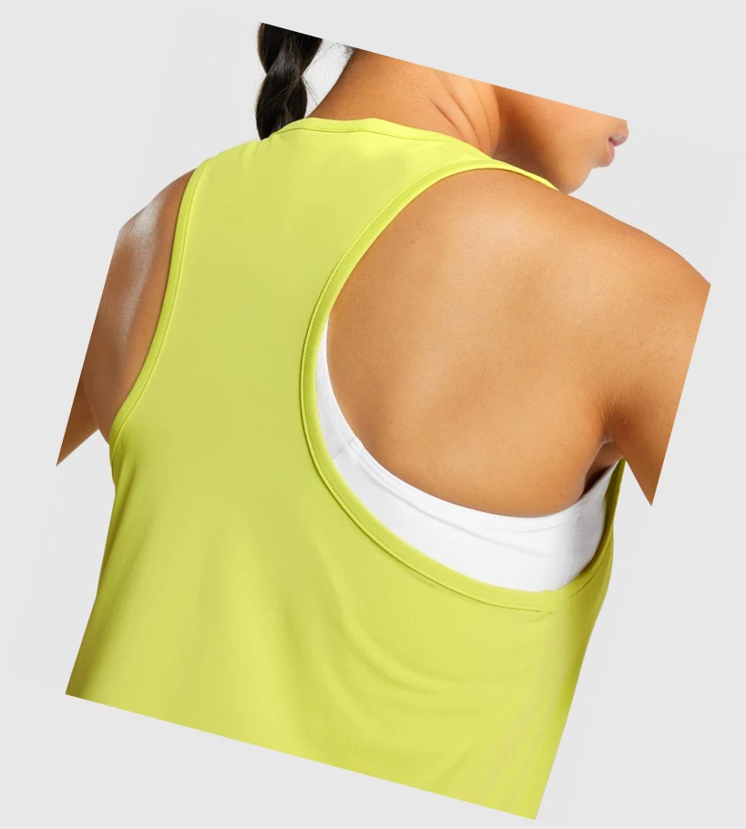 Gymshark Koulutus Naisten Hihaton Paita Keltainen | YDVRZG504