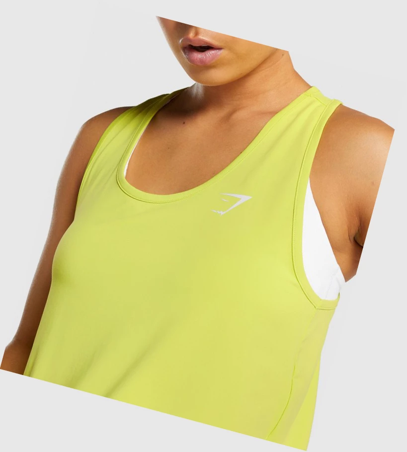 Gymshark Koulutus Naisten Hihaton Paita Keltainen | YDVRZG504