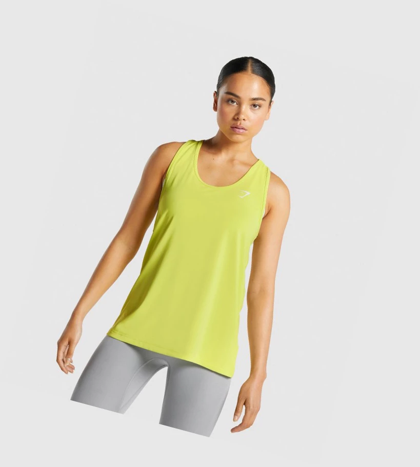 Gymshark Koulutus Naisten Hihaton Paita Keltainen | YDVRZG504