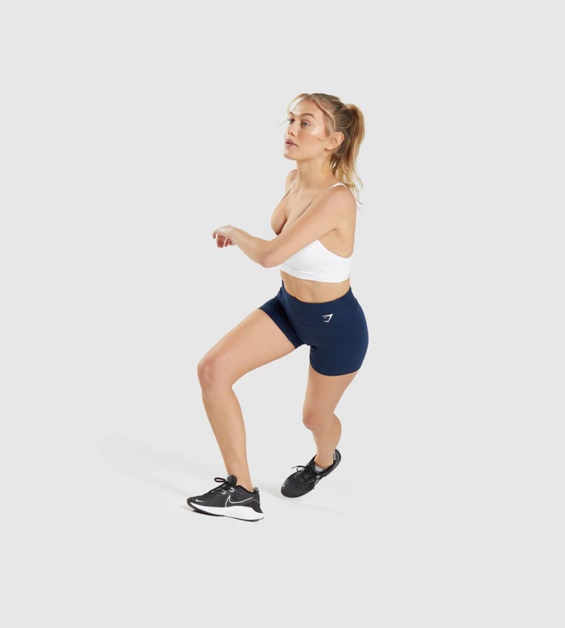 Gymshark Koulutus Naisten Shortsit Laivastonsininen | SQUAXJ178