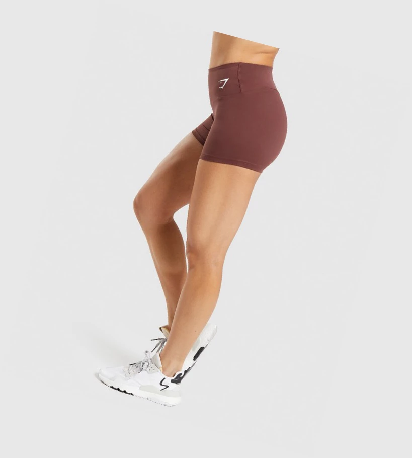 Gymshark Koulutus Naisten Shortsit Pinkki Ruskea | CIFPSK784