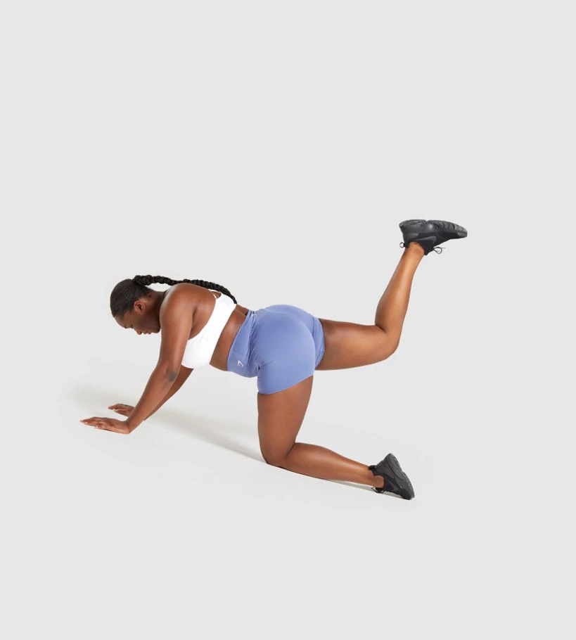 Gymshark Koulutus Naisten Shortsit Sininen | JSNXCA754