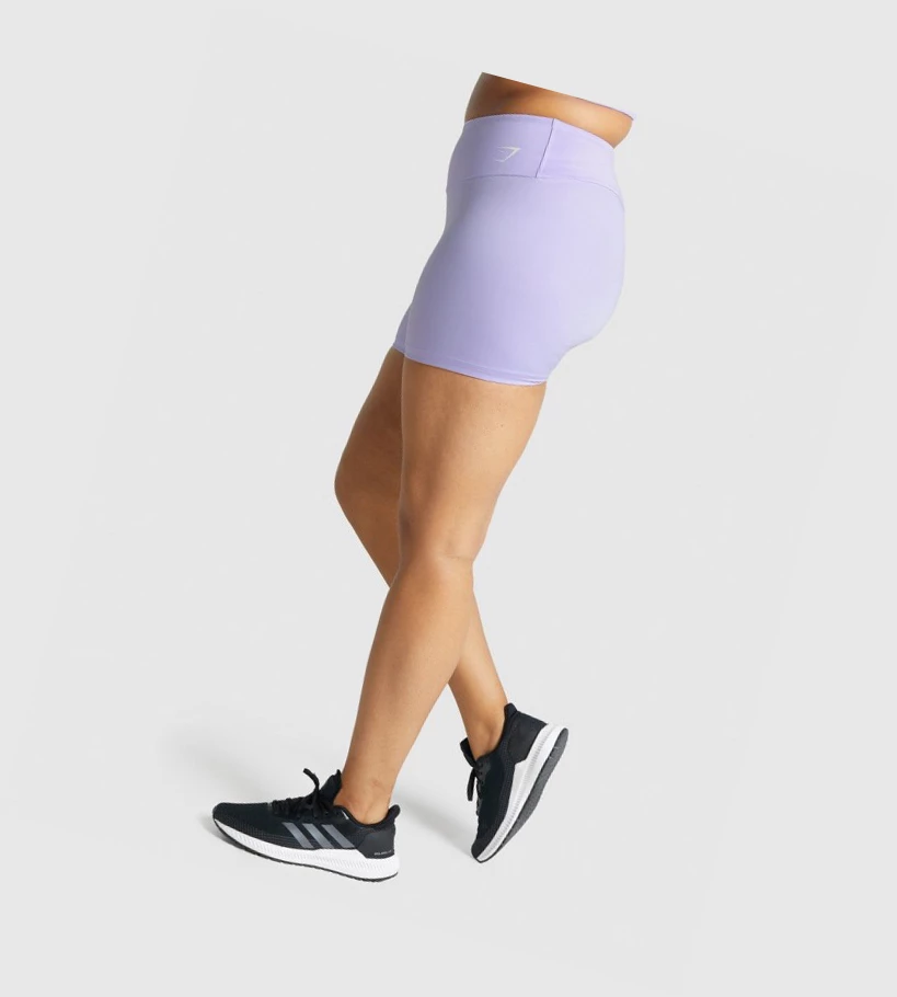Gymshark Koulutus Naisten Shortsit Vaaleanvioletit | XPEMVD239