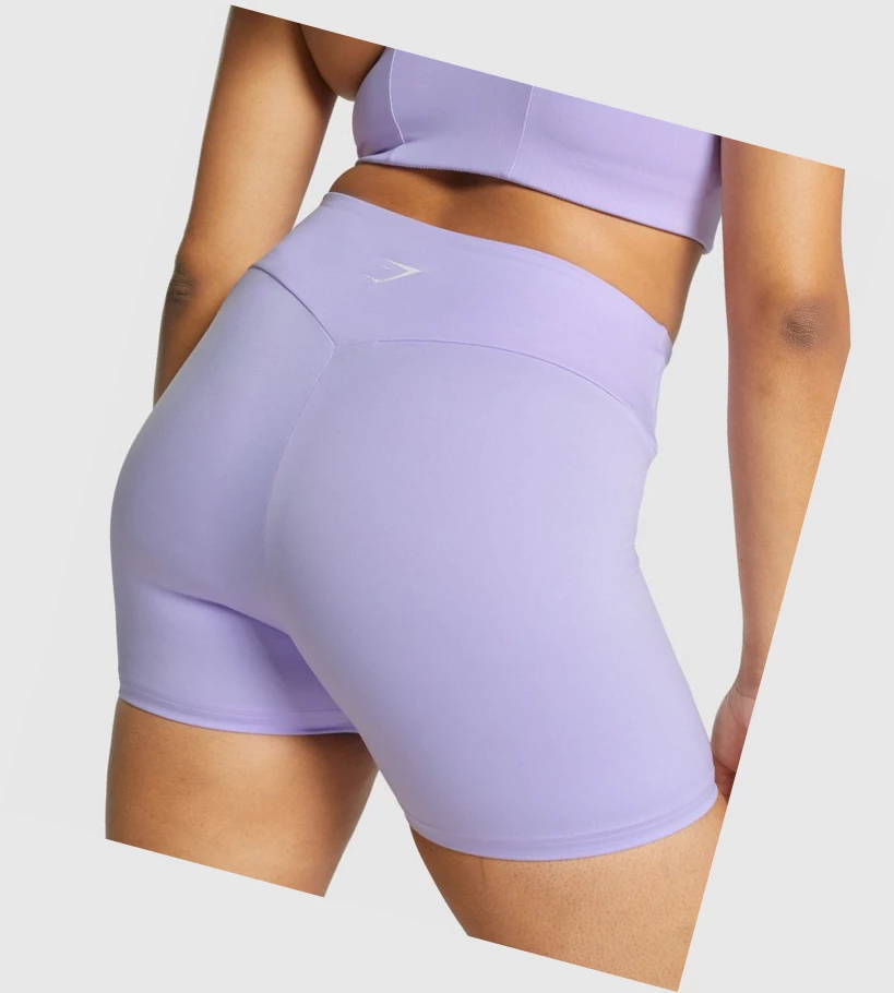 Gymshark Koulutus Naisten Shortsit Vaaleanvioletit | XPEMVD239